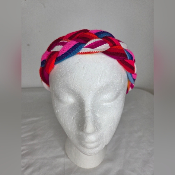 GiuliA OS Headband Vibrant Multicolor Braided From Peruvian Artisans-Reversible - Picture 2 of 12